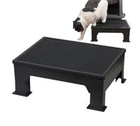 Kustimantu Rampa para camarera - Escalera autolimpiante para bandeja de basura | Rampa ajustable con rejilla filtrante para gatitos y adultos interior al aire libre