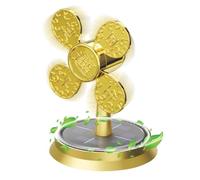 Kustimantu Recolector de aire del coche, Fabricante de aire del coche Scents, Fresadora de aire del eliminador de olores del coche, Fragancia rotativa de energía solar en forma de turbina eólica para