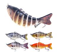 Kustimantu Señuelo de robótico - Cebos de robóticos 3D con simulación Realista - Señuelo Robotizado 3D Realista para Truchas y Peces Gatos en Agua Dulce y Salada