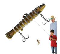 Kustimantu Señuelos de, señuelos de Dulces | Glow in The Night Realist Loach Swimbait,Lyer simulada Multi-articulada con Gancho, Accesorios de para Agua Dulce y Dulce