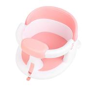 Kustimantu Siéntate en el asiento de baño para bebé, asiento de baño para bebé, bañera con ventosas, silla de ducha de diseño abierto con almohadilla antideslizante para niñas y niñas