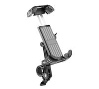 Kustimantu - Soporte de teléfono para bicicleta, soporte para teléfono móvil, sin deslizamiento, pinza de manillar reutilizable, clip de cámara de motocicleta, uso diario, actividades de