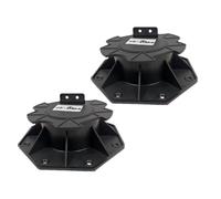 Kustimantu Soportes de rodamientos de Madera, cubierta sobre Pedestal - 2 piezas de rodamientos sobre zancos ajustables en Altura para Patas de Patio - Suelo Multifuncional de Base de Hangar