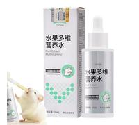 Kustimantu Suplemento para Conejos - Solución para Huesos Sanos,50 ml Suplemento para la Mejora de la Salud para Roedores Pequeños Hámsteres Cobayas Conejos Huesos Articulaciones Piel Pelaje Cuidado
