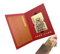 Kustimantu Tarjeta de Tai Sui 2025,Tarjeta de Tai Sui 2025 | Año de Tai Sui Adornos de Oración Tarjeta Tradicional | 2025 Tai Sui Tarjeta de Oro Felicidad Tarjetas Protectoras