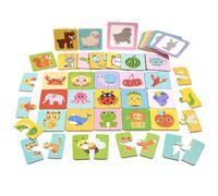 Kustimantu Tarjetas de apareamiento, juegos de rompecabezas, juguetes educativos, juego de clasificación para guardería, niños, niños pequeños, viajes, preescolar, 3 años