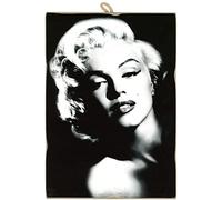 KUSTOM ART Cuadro de cuadros estilo vintage Marilyn Monroe de colección con impresión sobre madera. Para Muebles Restaurante Pizzería Bar Hotel