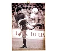 KUSTOM ART Cuadro de la Serie Grandes Campeones Deportivos Diego Armando Impresión Láser sobre Madera MDF 15x10 cm