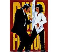 KUSTOM ART Cuadro de pared o de mesa Serie Actores Celebres Uma Thurman y John Travolta Pulp Fiction Impresión artística sobre madera 30 x 21 cm