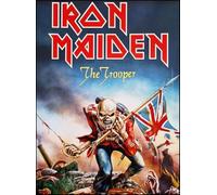 KUSTOM ART Cuadro de pared o de mesa Serie Cantanti Celebri Iron Maiden The Trooper impresión artística sobre madera 30 x 21 cm