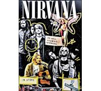 KUSTOM ART Cuadro de pared o de mesa Serie Grupos Musicales Celebri Nirvana Manifiesto Álbum de Útero Impresión Artística sobre Madera 30 x 21