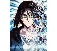 KUSTOM ART Cuadro de pared o de mesa, serie manga y anime, ataque de los gigantes Eren Jaeger, impresión artística sobre madera, 30 x 21 cm