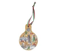 KUSTOM ART Imán abrebotellas sacacorchos de nevera Italia con ciudades y monumentos más importantes, imán de madera de colección, 9 x 7 cm, DIT-0008