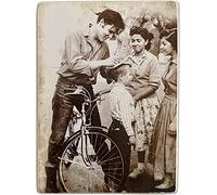 KUSTOM ART Imán (imán) Serie actores famosos Elvis Presley Vintage de colección, impresión sobre madera, 10 x 6 cm