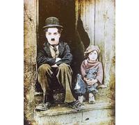 KUSTOM ART Póster de pared Charlie Chaplin Serie Actores internacionales estilo vintage sin marco. Impresión artística sobre papel patinado 40 x 30 cm