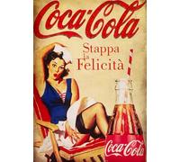 KUSTOM ART Póster de pared Coca Cola de estilo vintage sin marco. Impresión artística sobre papel de patinata de 42 x 30 cm.