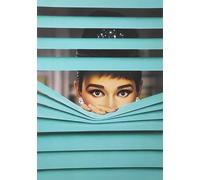 KUSTOM ART Póster de pared Serie Actores Celebres de Hollywood Audrey Hepburn Cortina Tiffany Impresión artística sobre papel Patinata 40 x 30 cm sin marco