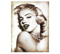 KUSTOM ART Póster de pared Serie Actores Famosos Marilyn Monroe sin marco. Impresión artística sobre papel patinado 40 x 30 cm