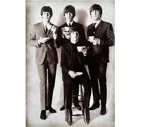 KUSTOM ART Póster decorativo de pared Beatles Café Impresión artística sobre papel Patinata 40 x 30 cm sin marco