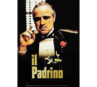 KUSTOM ART Póster decorativo de pared de película El Padrino con Marlon Brando impresión artística sobre papel de patinata 42 x 30 cm sin marco