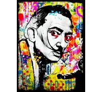 KUSTOM ART Póster decorativo de pared de Salvador Dalí versión Street Art Impresión artística sobre papel pintado 40 x 30 cm sin marco