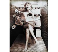KUSTOM ART Póster decorativo de pared serie actrices Hollywood Marilyn Monroe con periódico impresión artística sobre papel de patinata 40 x 30 cm sin marco