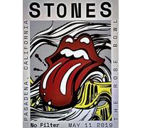 KUSTOM ART Póster decorativo de pared Serie Cantanti Celebri Rolling Stones Cartel Evento Pasadena Impresión sobre papel Patinata 40 x 30 cm sin marco