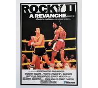 KUSTOM ART Póster decorativo de pared Serie carteles de película Celebri Rocky 2 A Revanche Sylvester Stallone impresión sobre cartón 40 x 30 cm sin marco