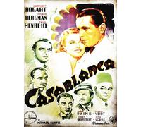 KUSTOM ART Póster decorativo de pared, serie de carteles de película Celebri Casablanca con A. Bogart & Ingrid Bergman, impresión artística sobre papel patinado, 40 x 30 cm, sin marco