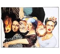 KUSTOM ART Póster decorativo de pared Serie Grandes Personajes de la Historia Frida Khalo Leonardo da Vinci Mona Lisa S. Dalí, etc. Impresión artística sobre papel patinado 40 x 30 cm sin marco