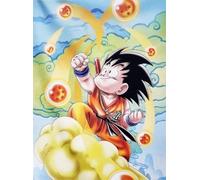 KUSTOM ART Póster decorativo de pared Serie Manga y Anime Dragon Ball Primera Saga Goku con Nube Speedy Impresión sobre cartón 40 x 30 cm sin marco