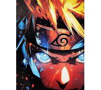 KUSTOM ART Póster decorativo de pared Serie Manga y Anime Naruto Uzumaki Impresión artística sobre papel Patinata 70 x 50 cm sin marco