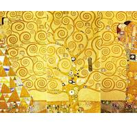 KUSTOM ART Póster decorativo de pared Serie Pintores Famosos Gustav Klimt Árbol de la vida Impresión artística sobre papel Patinata 40 x 30 cm sin marco