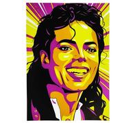 KUSTOM ART Póster decorativo de pared, serie Star Internacionales Michael Jackson, impresión artística sobre papel patinado, 42 x 30 cm, sin marco