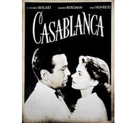 KUSTOM ART Póster Serie Carteles Celebres Casablanca Michael Curtiz Humphrey Bogart Ingrid Bergman Impresión Estilo Vintage sobre Papel Patinado 40 x 30 cm