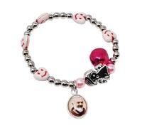 KUSTOM ART Pulsera religiosa San Padre Pío con corazones Smiles color rosa elegante y resistente 800/TM