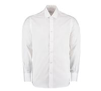 KUSTOM KIT - Camisa Business de Manga Larga para Hombre (46cm) (Blanco)