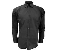 Kustom Kit - Camisa entallada de manga corta Modelo Business slim hombre caball