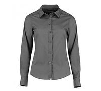 KUSTOM KIT Camisa Entallada de Popelín y Manga Larga Para Mujer