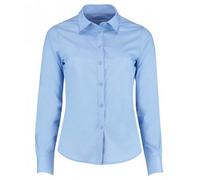 Kustom Kit - Camisa entallada de popelín y manga larga para mujer UTPC3157_116