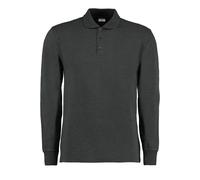 Kustom Kit clásico ajuste de manga larga pique polo kk430 - casual polo camisa