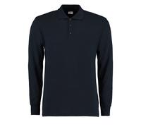 Kustom Kit clásico ajuste de manga larga pique polo kk430 - casual polo camisa