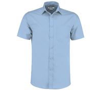 Kustom Kit hombre ajustado a medida camisa poplin manga corta kk141-negocio cami