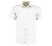 Kustom Kit hombre ajustado a medida camisa poplin manga corta kk141-negocio cami