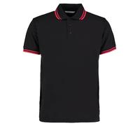 Kustom Kit Hombres de contraste de cuello inclinado polo kk409-short camisa casu
