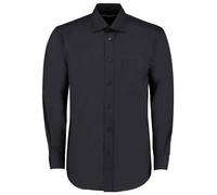 Kustom Kit Manga Larga Corte Clásico Algodón Mezcla Negocios Camisa con Bolsillo