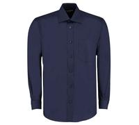 Kustom Kit Manga Larga Corte Clásico Algodón Mezcla Negocios Camisa con Bolsillo