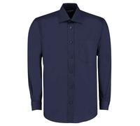 Kustom Kit Manga Larga Corte Clásico Algodón Mezcla Negocios Camisa con Bolsillo