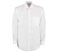 Kustom Kit Manga Larga Corte Clásico Algodón Mezcla Negocios Camisa con Bolsillo