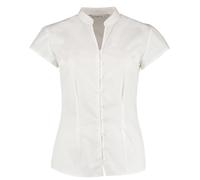 Kustom Kit Mujer Manga Japonesa Polialgodón Cuello de Pico En V a Medida Blusa
